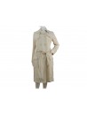 Women's Double-breasted Trench Jacket, metal-on-tone buttons
