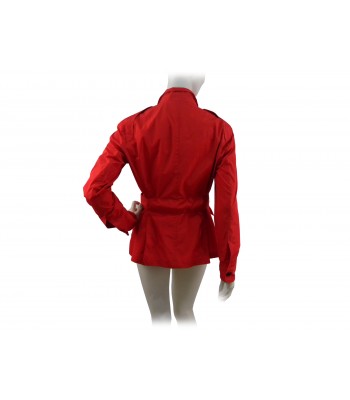 Single-breasted women's jacket with straps, waist belt with adjustable buckle 2