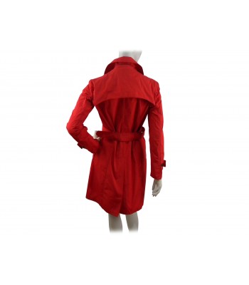 Double breasted Trench Woman Jacket, waist belt with adjustable buckle 2