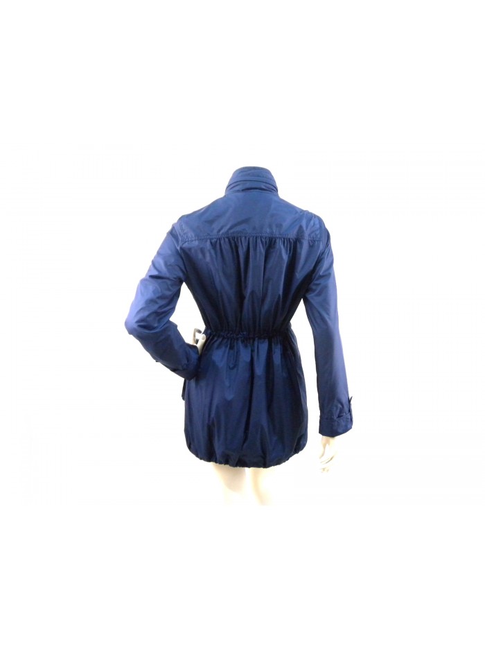 Giacca Donna con pistagna e cappuccio interno, coulisse vita, chiusura zip