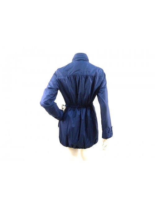 Giacca Donna con pistagna e cappuccio interno, coulisse vita, chiusura zip