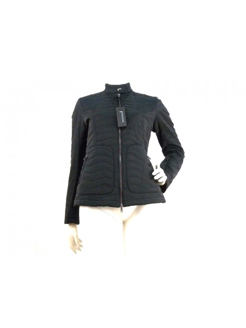 Giacca Donna trapuntata cucitura zig zag collo con pistagna Giacca Donna trapuntata cucitura zig zag collo con pistagna