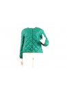 Woman Chanel short flared jacket, light quilt, round neck