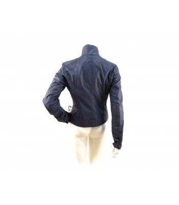 Giacca Donna modello biker slim, collo alto con cinturino regolabile 2