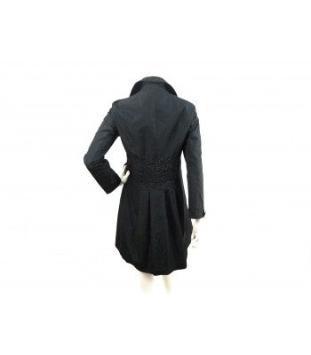 Woman jacket duster with striped sequins, round neck 2