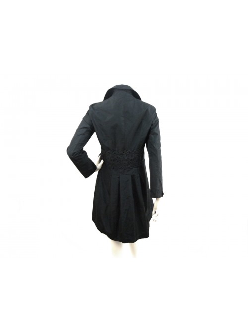 Giacca Donna spolverino con Paillettes rigato, giro collo