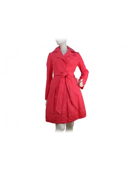 Giacca Donna Trench chiusura centrale annodabile, giro gamba Giacca Donna Trench chiusura centrale annodabile, giro gamba