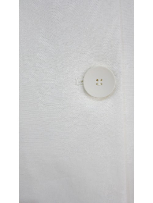 Giacca Donna spolverino tessuto lavorato su tinta, collo a giro