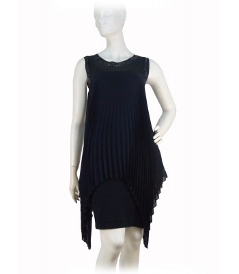 D. Exterior Pleated Woman Dress