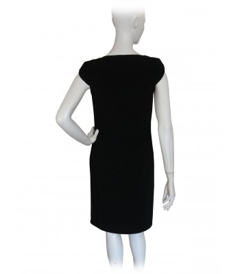 Vestito Donna in maglina con scollatura morbida, decoro su tinta 2