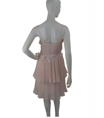 Vestito Donna con spallina e corpetto con balza plissettata 2