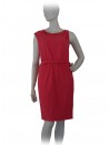 Dress woman sleeveless knit, stone inserts on the neck