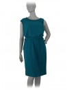 Dress woman sleeveless knit, stone inserts on the neck