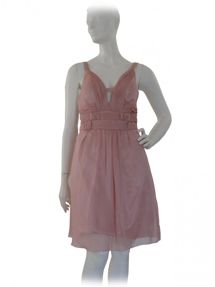 Vestito Donna elegante, bretelle con scollo profondo a V Vestito Donna elegante, bretelle con scollo profondo a V