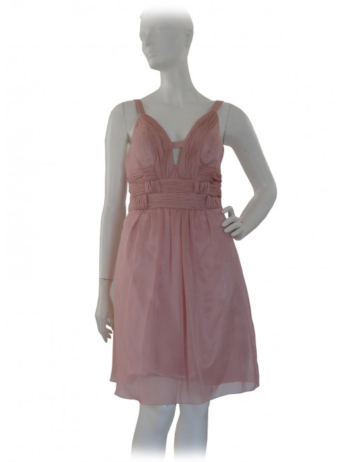 Elegant woman dress, straps with deep V-neckline Elegant woman dress, straps with deep V-neckline