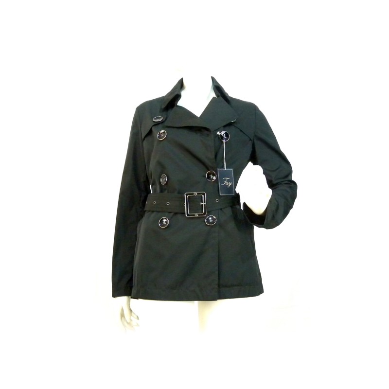 Double breasted Trench jacket Woman with wide buttons and adjustable waist belt. Double breasted Trench jacket Woman with wide buttons and adjustable waist belt.