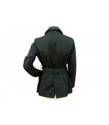 Double breasted Trench jacket Woman with wide buttons and adjustable waist belt. 2