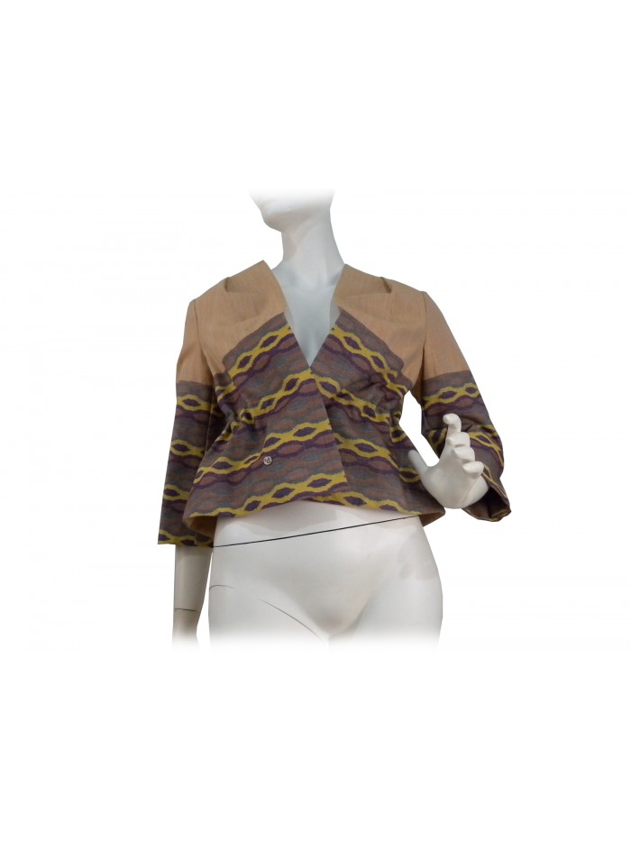 Woman chanel open model jacket with laces decoration Woman chanel open model jacket with laces decoration