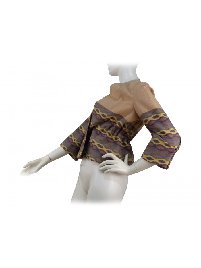 Woman chanel open model jacket with laces decoration