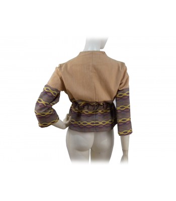 Woman chanel open model jacket with laces decoration 2