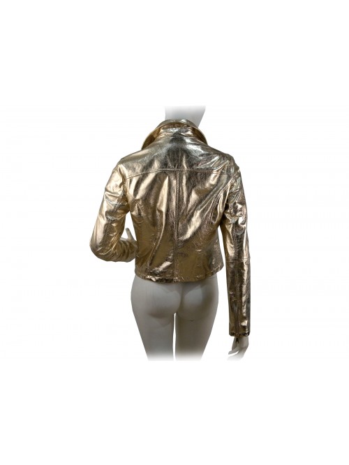 Giacca donna mod. Platinum, chiusura con zip asimmetrica, 2 tasche