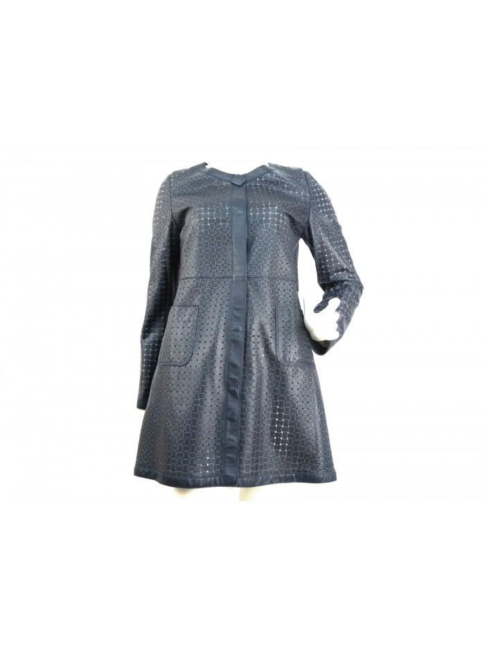 Woman braided jacket duster chanel 2 pockets central closure Woman braided jacket duster chanel 2 pockets central closure