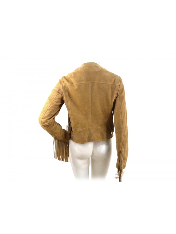 Woman jacket mod. Crulall paricollo reindeer with zip and buttons