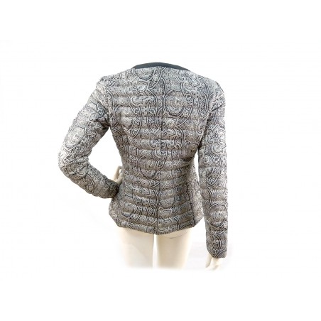 Giubbotto Donna piumino con zip bordatura a contrasto con paillets.