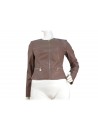 Giacca donna sfiancata chanel con chiusura centrale e tasche laterali