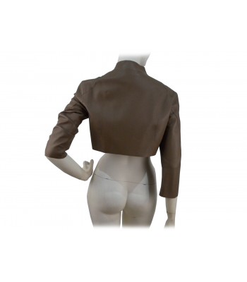 Woman jacket mod. Gentle short biker cut chanel, 3/4 sleeves 2