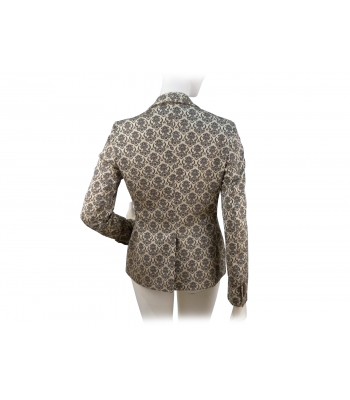 Giacca donna sfiancata elegante, tessuto effetto vintage modulare 2