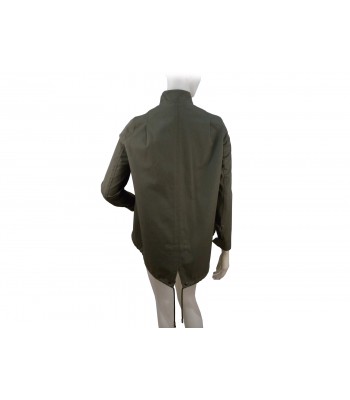 Carol single-breasted women's jacket with pistagne, zip closure with buttons 2