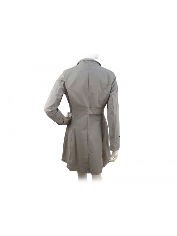Trench woman mod. Aloe coated fabric closure 3 buttons with belt