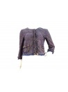 Short woman chanel jacket, 3/4 sleeve with ruffle