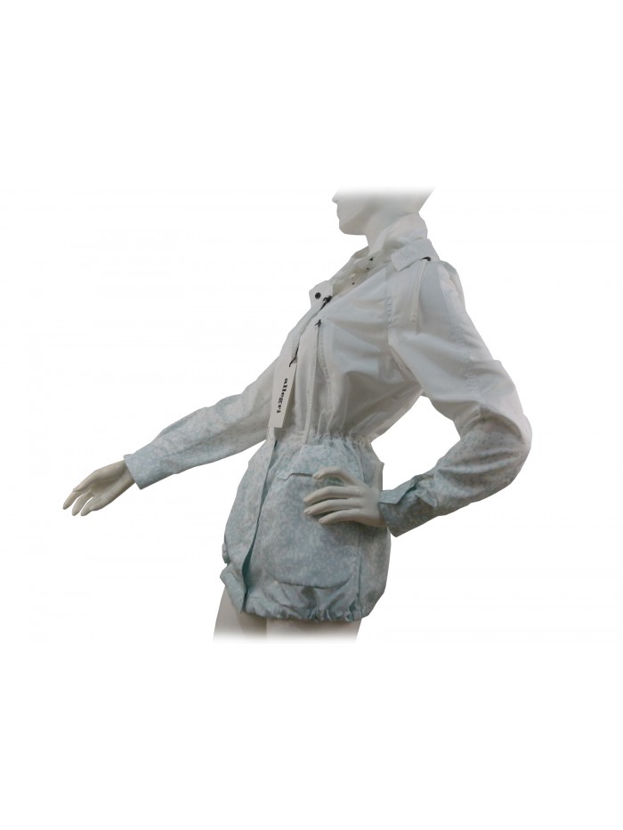 Giacca donna sfoderata con cappuccio staccabile, 4 tasche