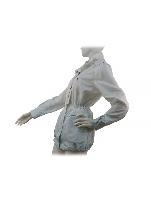 Giacca donna sfoderata con cappuccio staccabile, 4 tasche