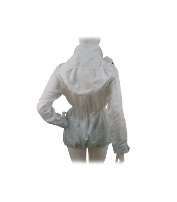 Giacca donna sfoderata con cappuccio staccabile, 4 tasche 2