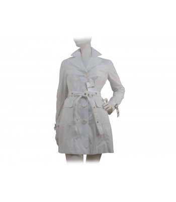 Who's Who Woman white trench jacket