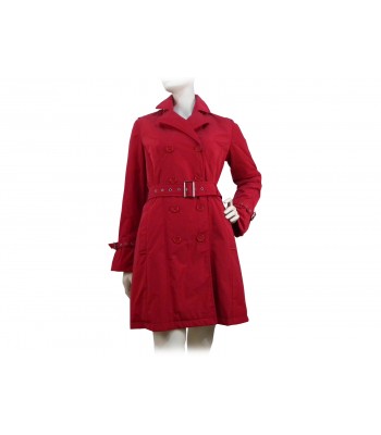 Who's Who Woman jacket double breasted red trench coat