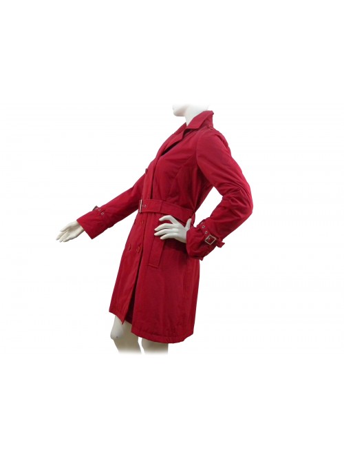 Giacca donna trench 3/4 ginocchio, imbottitura leggera, doppiopetto