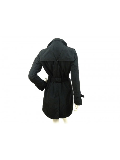 Women's 3/4 knee-length jacket, light padding, double-breasted