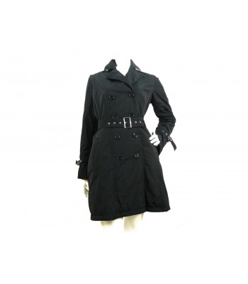 Who's Who Woman jacket double breasted black trench coat