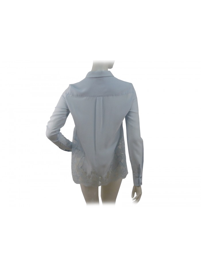 Long sleeves shirt, 3 buttons with lace bottom.