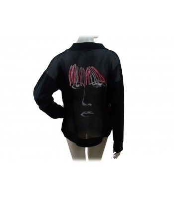 Women's sweatshirt mod. Juniperus with transparent back 2