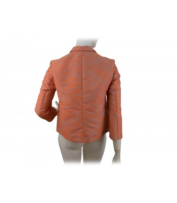 Short jacket woman model bag, central closure with clips 2