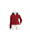 Flared women's jacket lined in cotton knit