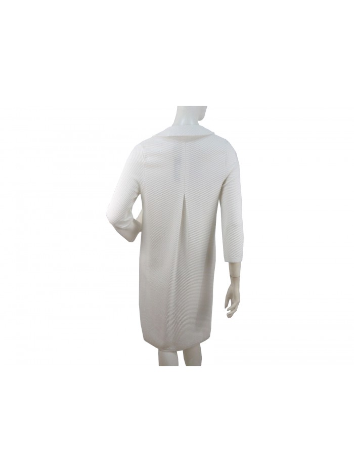 Women's jacket duster at the knee with herringbone fabric