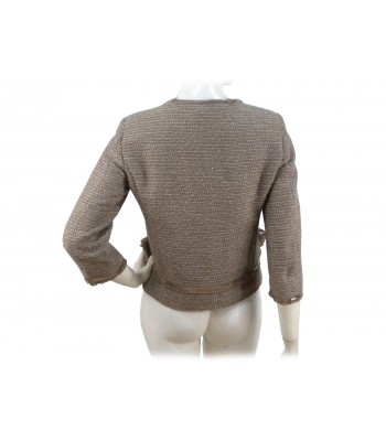 Short chanel women's jacket, 3/4 sleeve, fringed edging 2