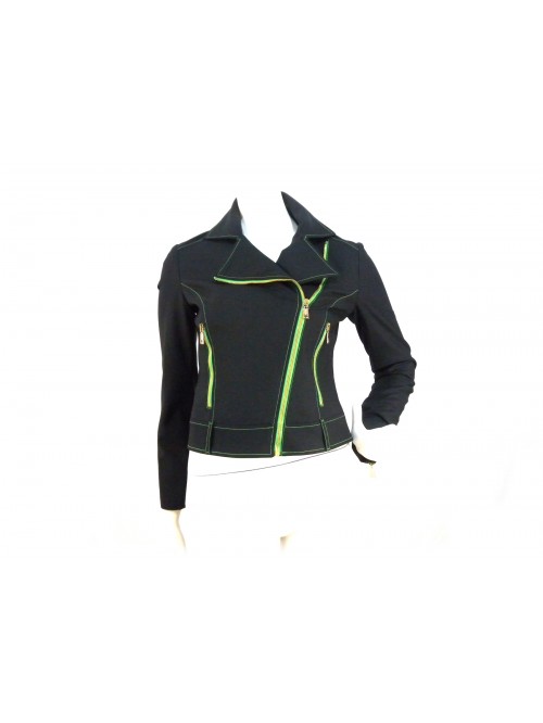 Giacca donna slim, doppio petto con chiusura asimmetrica