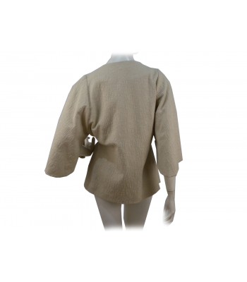 Giacca donna Kimono, manica larga a 3/4 con chiusura fascia nera 2